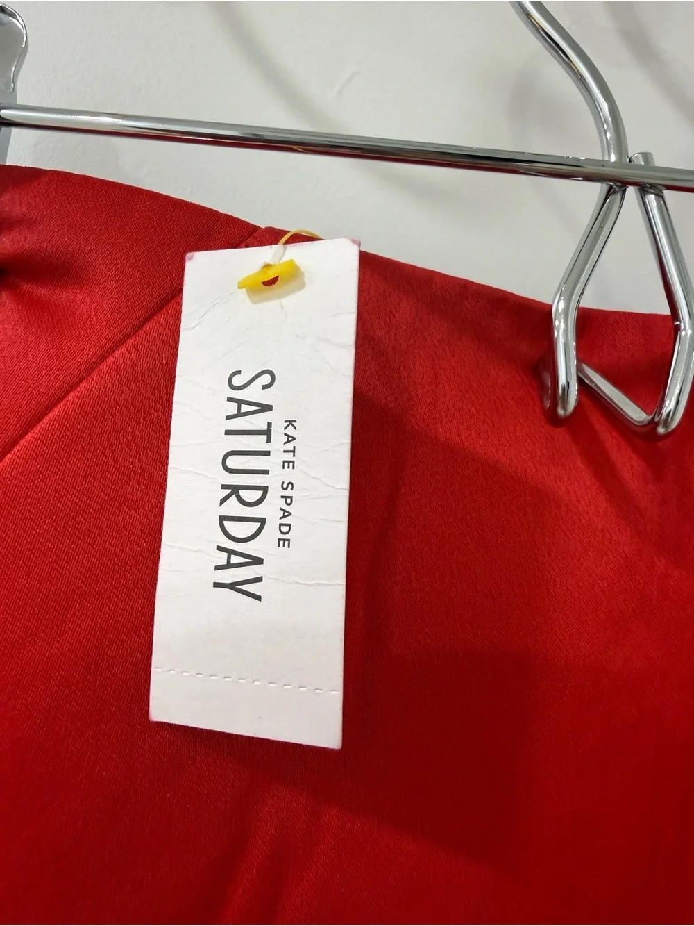 kate spade Red Mini Skirt with Panel Detailing